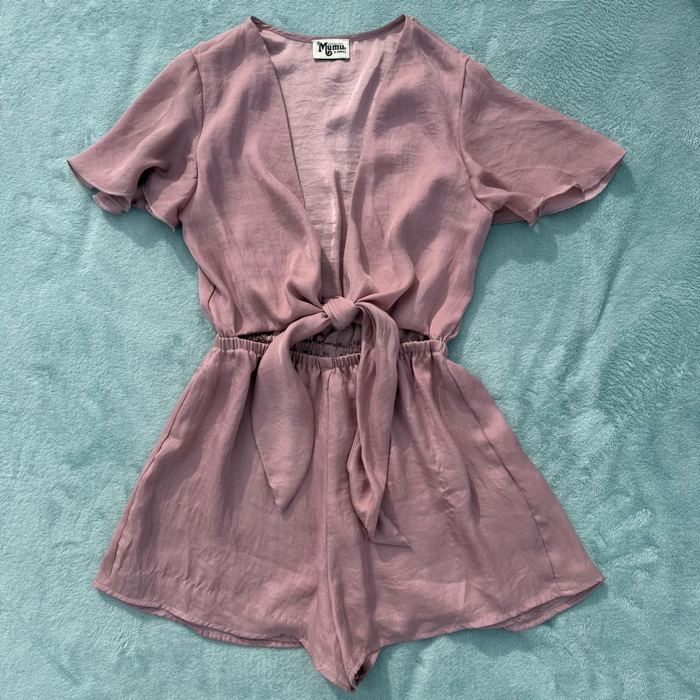 Show me your MuMu gia tie front romper